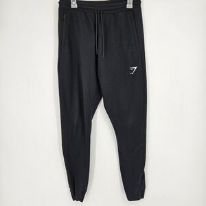 Gymshark Sweatpants Mens Small Joggers‎ Black Pockets Gym Workout Performance